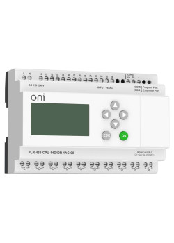 ПЛК 430 Модуль ЦПУ 14 DI 10 RO 220В AC с экраном ONI