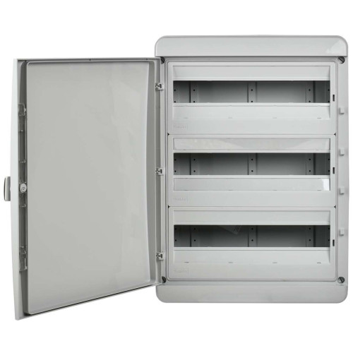 TEKFOR Корпус пластиковый КМПн-54 IP65 серая непрозрачная дверь IEK