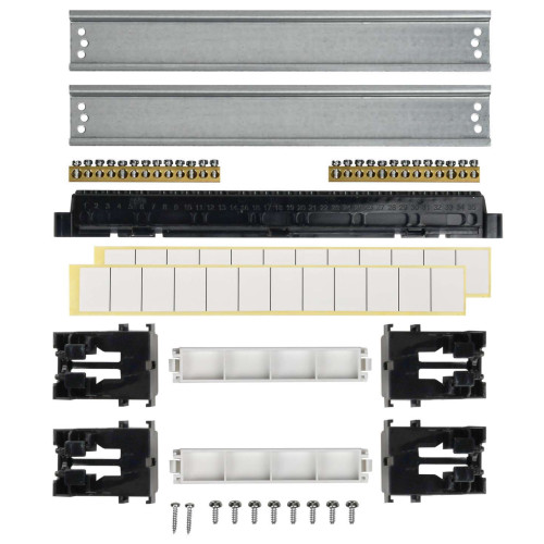 TEKFOR Корпус пластиковый ЩРВ-П-24 IP41 черная прозрачная дверь IEK