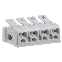 Клемма пружинная соединительная КСП4-2L+N+PE IEK