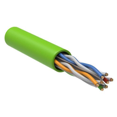 ITK Витая пара U/UTP кат.6 4x2х23AWG solid LSLTx нг(А)-LSLTx зеленый (305м)