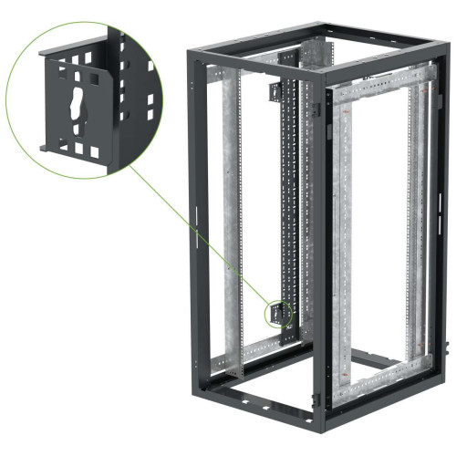 ITK LINEA S Кронштейн для крепления вертикальных PDU в зоне Zero-U черный (2шт/компл)