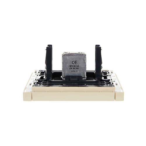 FORTE&PIANO Розетка TV проходная FP429 ваниль IEK