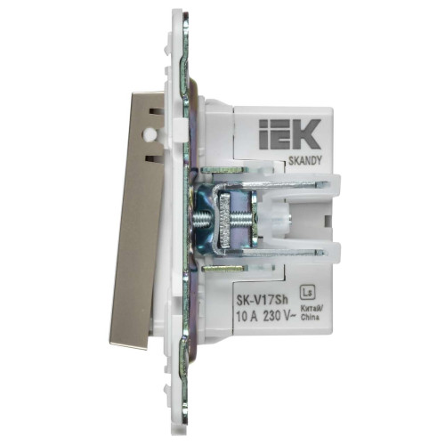 SKANDY Кнопка звонка с индикацией для отелей 10А SK-V17Sh шампань IEK