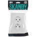 SKANDY Розетка 2-местная без заземления с защитными шторками 10А в сборе SK-R09W арктический белый IEK SKANDY Розетка 2-местная без заземления с защитными шторками 10А в сборе SK-R09W арктический белый IEK
