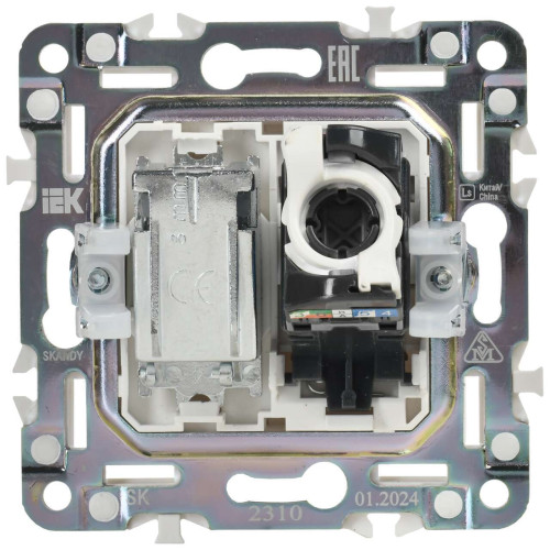 SKANDY Розетка двойная TV+RJ45 кат.5E SK-A14Bl черный IEK