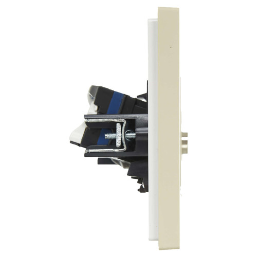 FORTE&PIANO Розетка двойная TV+RJ45 кат.6 FP437 ваниль IEK