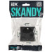 SKANDY Розетка с заземлением с защитными шторками 16А SK-R04G графит IEK SKANDY Розетка с заземлением с защитными шторками 16А SK-R04G графит IEK