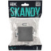 SKANDY Выключатель 1-клавишный кнопочный 10А SK-V14Gr серый IEK