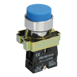Кнопка управления LAY5-BL61 без подсветки синяя 1NO IEK