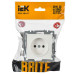 BRITE Розетка 1-местная без заземления без защитных шторок 10А РС10-1-0-БрБ белый IEK BRITE Розетка 1-местная без заземления без защитных шторок 10А РС10-1-0-БрБ белый IEK
