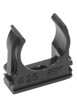 ELASTA Держатель с защелкой CF25 черный IEK