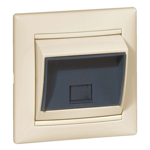 VALENA Розетка компьютерная RJ45 категория 6 STP слоновая кость