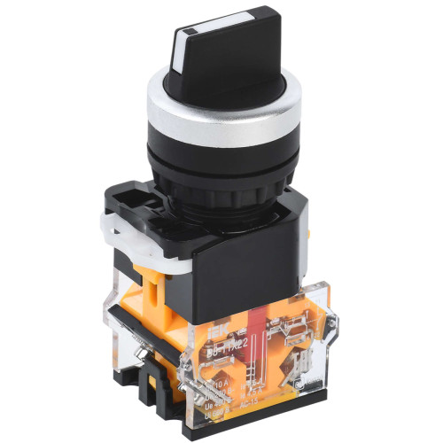 Переключатель D8-11X22 на 2 положения 1NO+1NC черный IEK