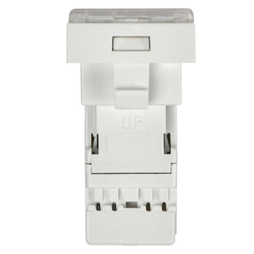 Розетка компьютерная РКИ-10-00-П RJ-45 UTP кат.5e (на 1 модуль) ПРАЙМЕР белая IEK