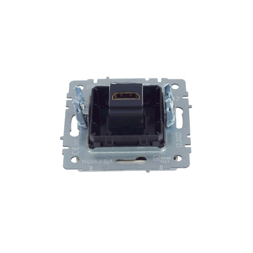 BRITE Розетка HDMI РHDMI-0-БрА алюминий IEK