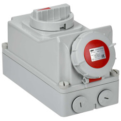 Розетка с механической блокировкой ССИ-815 16А-6ч/380В 3P+PE+N IP67 IEK