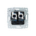 BRITE Розетка компьютерная двойная RJ45 кат.6 РК11-2-БрГ графит IEK BRITE Розетка компьютерная двойная RJ45 кат.6 РК11-2-БрГ графит IEK