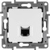 ETIKA Розетка компьютерная RJ45 категория 5Е UTP белый ETIKA Розетка компьютерная RJ45 категория 5Е UTP белый