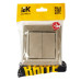 BRITE Выключатель 2-клавишный 10А в сборе ВСР10-2-0-БрШ шампань IEK BRITE Выключатель 2-клавишный 10А в сборе ВСР10-2-0-БрШ шампань IEK