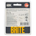BRITE Рамка 1-местная РУ-1-1-Бр металл коричневый RE AL IEK