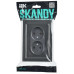 SKANDY Розетка 2-местная без заземления без защитных шторок для плоской вилки 10А SK-R03G стекло графит IEK