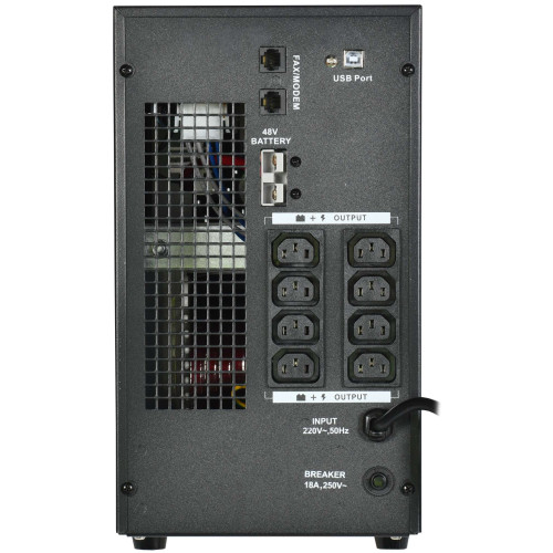 ITK ELECTRA LT ИБП однофазный линейно-интерактивный 3кВА/2,4кВт 8хС13 LCD дисплей 48VDC без АКБ USB RJ45/11