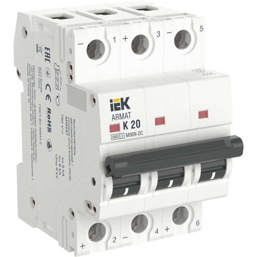 ARMAT Автоматический выключатель M06N-DC 3P K 20А IEK