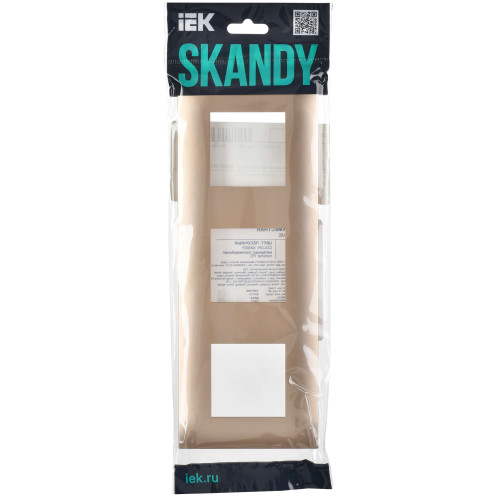SKANDY Рамка 3-местная SK-F03Sa песочный IEK