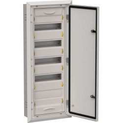 TITAN 5 Корпус металлический ЩРв-60 (1х60) 880х365х130мм IP31 серый (одна дверь) IEK