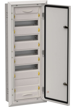 TITAN 5 Корпус металлический ЩРв-60 (1х60) 880х365х130мм IP31 серый (одна дверь) IEK