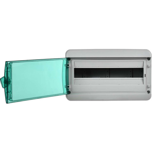 TEKFOR Корпус пластиковый КМПн-18 IP65 зеленая прозрачная дверь IEK