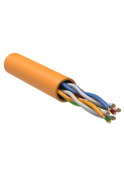 Витая пара U/UTP 5E 24AWG 4PR LSZH 1м оранжевый 305м РФ GENERICA