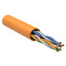 ITK Витая пара U/UTP кат.6 4х2х24AWG solid LSZH нг(А)-HF slim оранжевый (305м)
