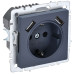 BRITE Розетка 1-местная с заземлением с защитными шторками 16А с USB A+A 5В 2,1А РЮш10-1-БрМ маренго IEK BRITE Розетка 1-местная с заземлением с защитными шторками 16А с USB A+A 5В 2,1А РЮш10-1-БрМ маренго IEK