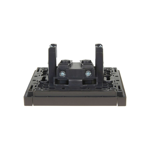 FORTE&PIANO Розетка 1-местная без заземления без защитных шторок винтовое крепление 10А FP318 серый IEK