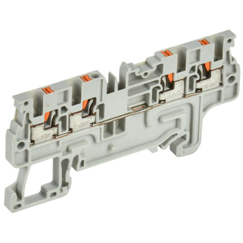 ARMAFIX Клемма пружин. Push-in CP-MC 4 вывода 1,5мм2 серая IEK
