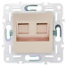 SKANDY Розетка компьютерная двойная RJ45 кат.5E SK-K03Sa песочный IEK SKANDY Розетка компьютерная двойная RJ45 кат.5E SK-K03Sa песочный IEK