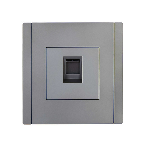 FORTE&PIANO Розетка компьютерная RJ45 кат.5E FP532 сталь IEK