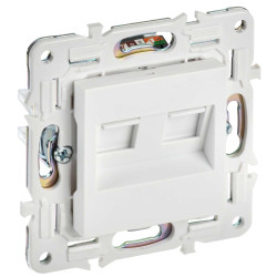 SKANDY Розетка компьютерная двойная RJ45 кат.6 SK-K04W арктический белый IEK