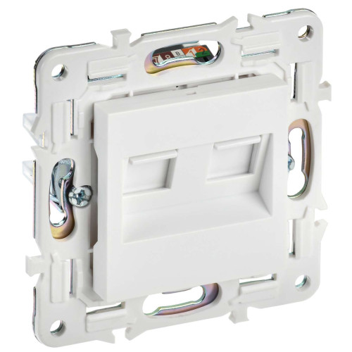 SKANDY Розетка компьютерная двойная RJ45 кат.6 SK-K04W арктический белый IEK