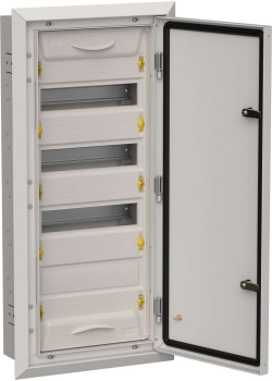 TITAN 5 Корпус металлический ЩРв-48 (1х48) 755х365х130мм IP31 серый (одна дверь) IEK