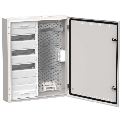 TITAN 5 Корпус комбинированный ЩРн-48 (2х48) 710х570х140мм IP30 белый IEK