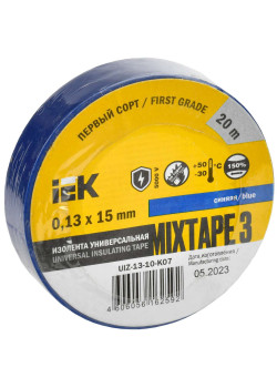 MIXTAPE 3 Изолента 0,13х15мм синяя 20м IEK