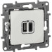 ETIKA Розетка USB A+C 15Вт белый ETIKA Розетка USB A+C 15Вт белый