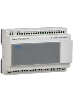 Микро ПЛК PLR-M. CPU DI16(230В АС) 12-24В DC ONI