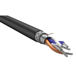 ITK Кабель интерфейсный RS-485 2х2х0,6 нг(А)-HF черный (200м)