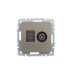 BRITE Розетка двойная TV+RJ45 кат.5E РТВ/РК12-БрШ шампань IEK BRITE Розетка двойная TV+RJ45 кат.5E РТВ/РК12-БрШ шампань IEK