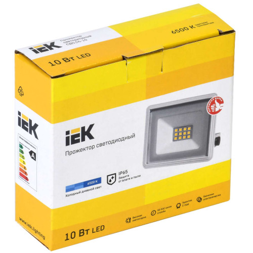 Прожектор светодиодный СДО 06-10 IP65 6500K белый IEK