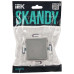 SKANDY Выключатель 1-клавишный 10А SK-V01S серебряный IEK